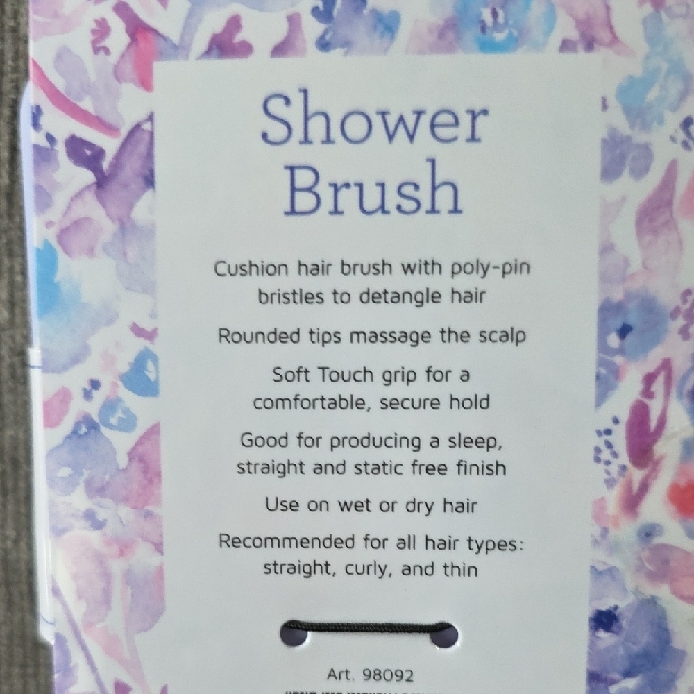 Precision Beauty Soft Touch Shower Brush - Purple, New. For Wet Or Dry Hair. - Picture 8 of 12